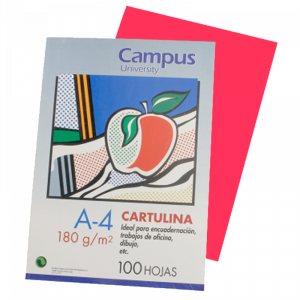 Cartulina a4 campus 180gr x100