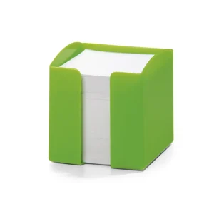 Cubo portanotas plastico trendurable con cubo de papeles