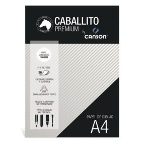 Block a4 180gr x20h Caballito & Canson