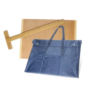 Tabla de dibujo 1/4 con funda y regla T economica