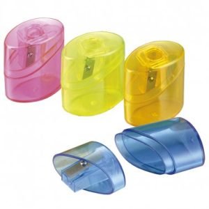 Sacapuntas flúo con depósito