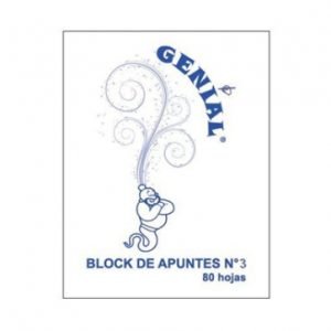 Block de apuntes nº3 18x23 liso