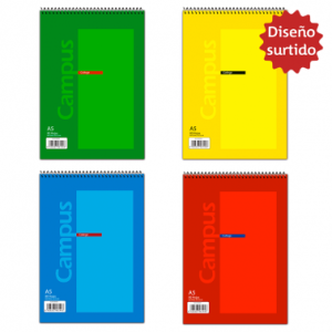 Block a5 c/espiral rayado campus