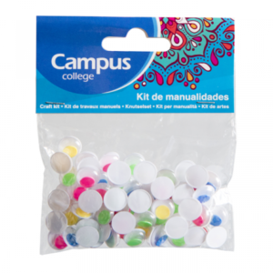 Ojitos moviles 12mm colores surtidos 80un