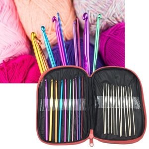 Agujas de crochet x22 en estuche