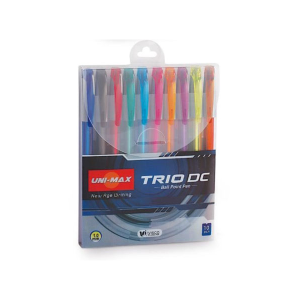 Boligrafo trio trazo 1mm x10 colores