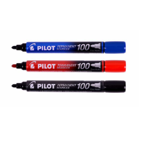 Marcador permanente 1mm punta redonda pilot