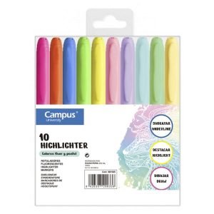Marcador fluo x10 fino campus