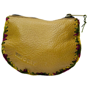 Monedero de cuero 13.5 x 10.5 artesanal 100% cuero