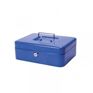 Caja de seguridad mediana azul