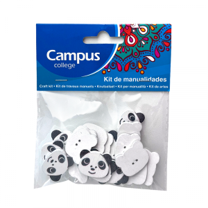 Confetti pandas en madera x20