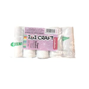 Papel termico 57mm 4.5mt autohadesivo x5 ibi craft