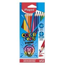 lapices de colores x12 maped color peps c/sacapunta y lapiz