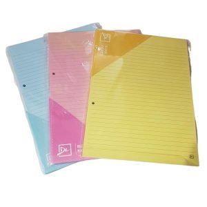 Bloc a4 40h rayado de color