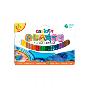 lasticina de colores: Caja con 12 barras de diferentes colores. No se seca, no se encoge y se puede volver a usar muchas veces. Sin gluten. Fácil de usar. Colores mezclables. Unidad De Venta Caja