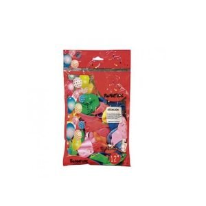 Globo 12" x50 colores lisos surtidos bonafide