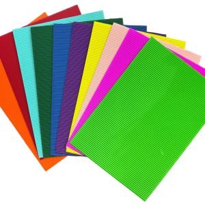 Cartón corrugado a4 x10 colores surtidos