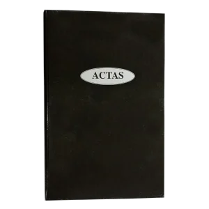Libro de actas tapa dura