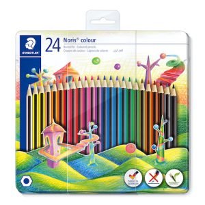 Lápices de colores x24 staedtler noris caja de metal