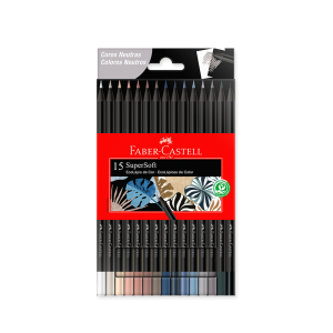 Lapices Supersoft Colores Neutros x15 Faber-Castell