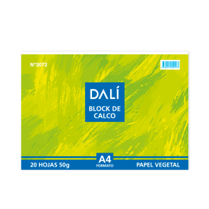 Block a4 de 50gr papel calco dali