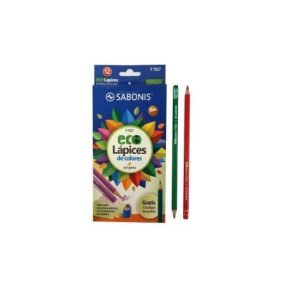 Lapices de colores x12 ecolapices sabonis