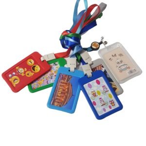 Identificador con cinta de colores