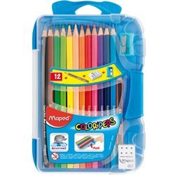 Lápices de colores x12 set maped en caja plastica