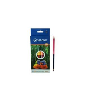Lapices de colores x12 bicolor sabonis