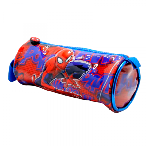 Cartuchera cilindrica spiderman