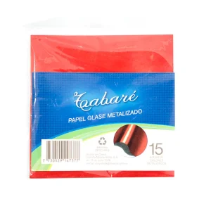 Papel glace metalizado tabare