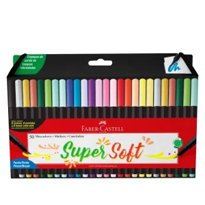 Marcador punta pincel x50 faber