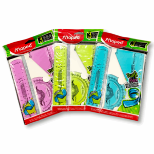 Juego de geometria 15 cm flexible maped twist
