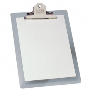 Tabla a4 c/clip de acrilico