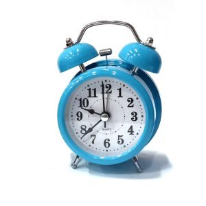 Reloj despertador c/campanas redondo c/luz