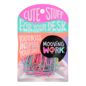 Clips metálicos 33 mm blister x 60 unidades de la línea maw mania mooving