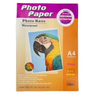 Papel foto mate 108g a4 100 hojas