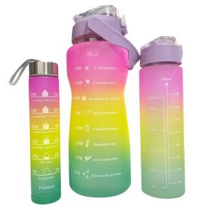 Botellas set x3 200ml 300ml 900ml
