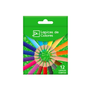 Lápices de colores x12 cortos Dalí