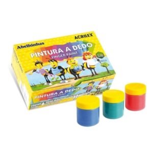 Dactilo pintura x6 acrilex