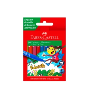 Marcador x10 fabercito