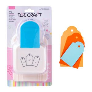 Perforadora Ibi Craft para hacer etiquetas de papel. Corte curvo