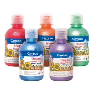 Témpera metálica soluble en agua Campus University 250ml