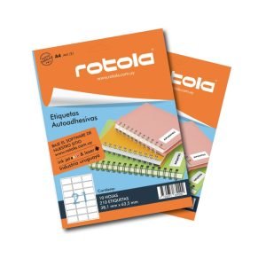 Etiqueta rotola lisas y borde azul