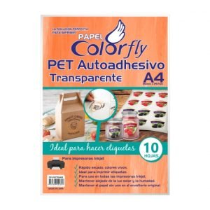 Papel pet transparente x10h