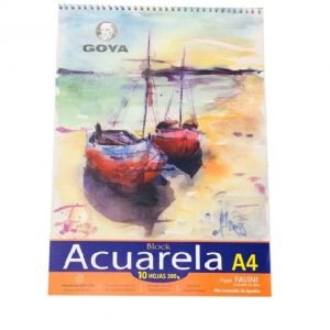 Block a4 para acuarela x10 goya