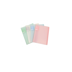 Carpeta a4 40 folios colores pasteles de pvc