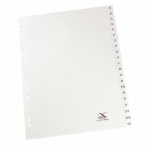 Separador alfabético a4 a-z