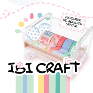 Dispensador p/washi tape ibi craft 10 , 3x9 , 1x7x 1cm