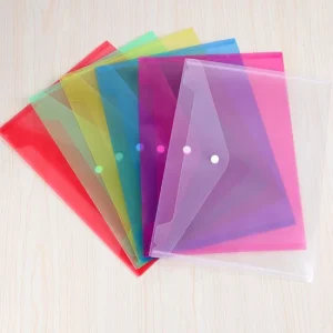 Sobre plástico oficio con broche